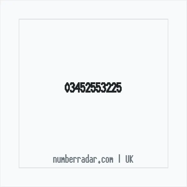 Reverse number check for +44 345 255 3225 — who called me?