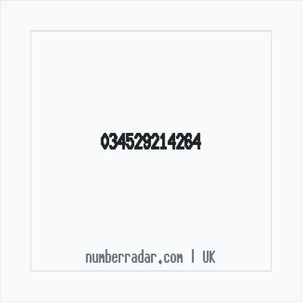 Reverse number check for +44 (3452) 921-426 — who called me?