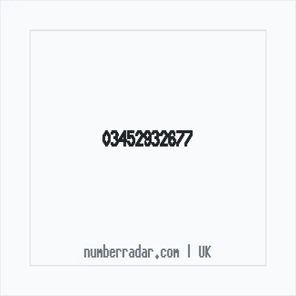 Reverse number check for +44 345 293 2677 — who called me?