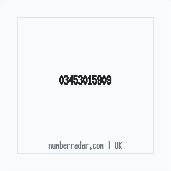 Reverse number check for +44 345 301 5909 — who called me?
