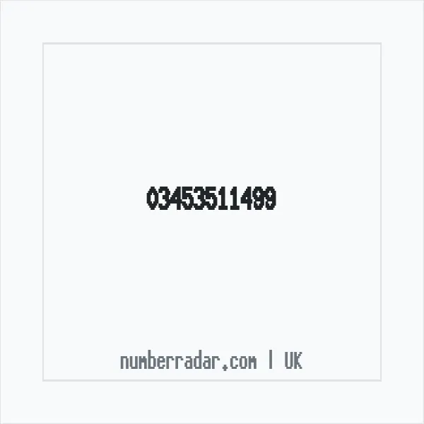 Reverse number check for +44 345 351 1499 — who called me?