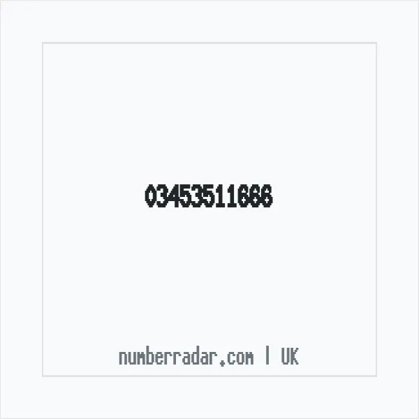 Reverse number check for +44 345 351 1666 — who called me?