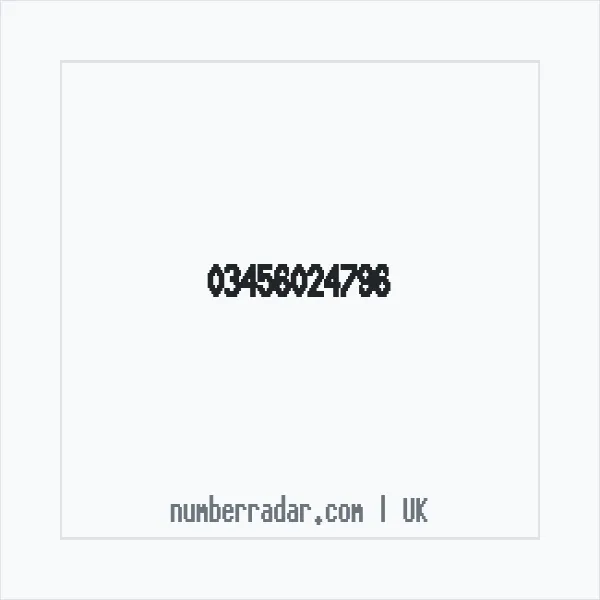 Reverse number check for +44 345 602 4796 — who called me?