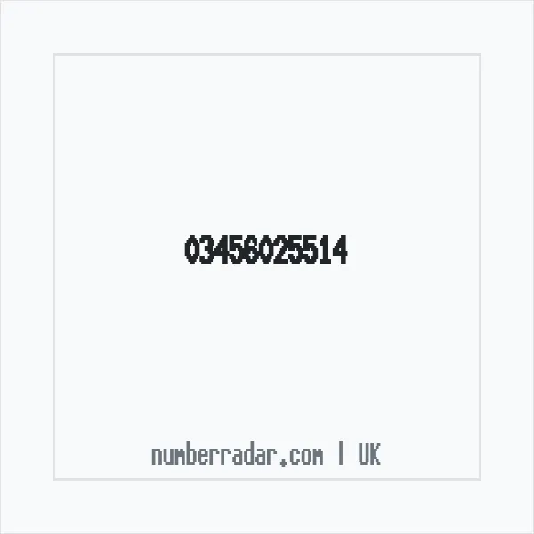 Reverse number check for +44 345 602 5514 — who called me?
