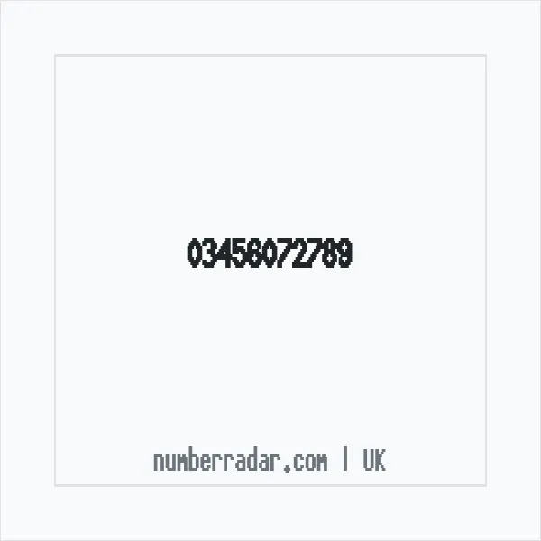 Reverse number check for +44 345 607 2789 — who called me?