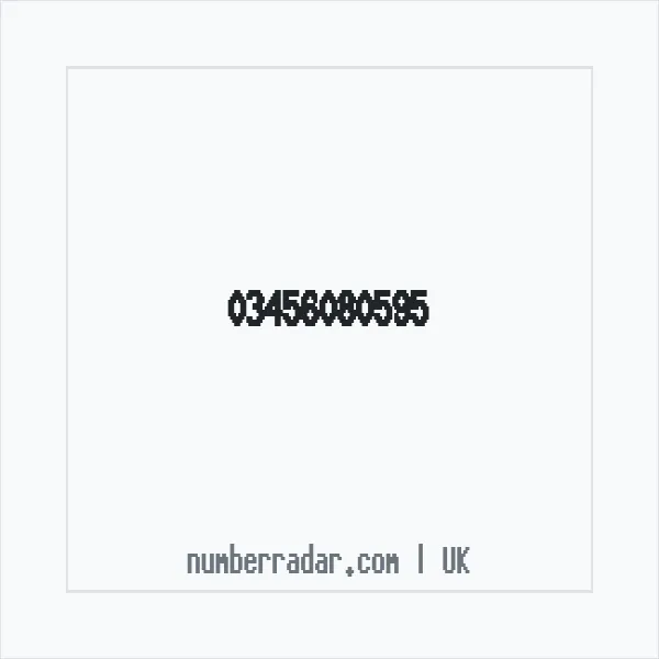 Reverse number check for +44 345 608 0595 — who called me?