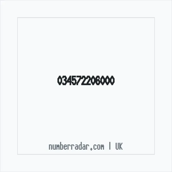 Reverse number check for +44 (3457) 220-600 — who called me?