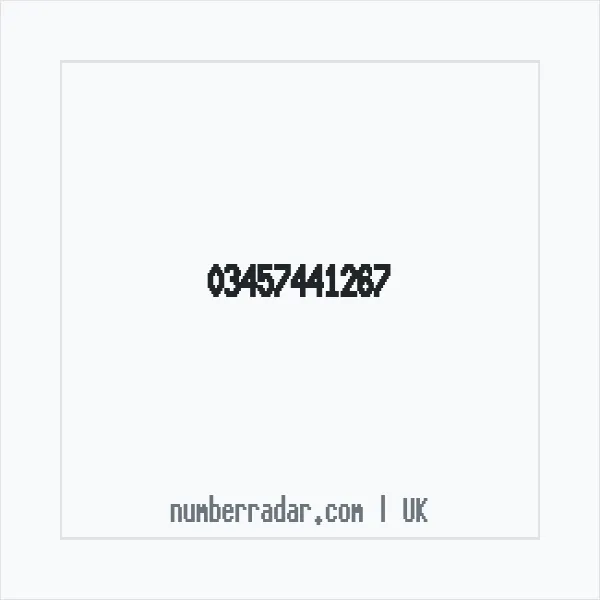 Reverse number check for +44 345 744 1267 — who called me?