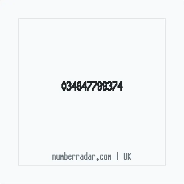 Reverse number check for +44 (3464) 779-937 — who called me?