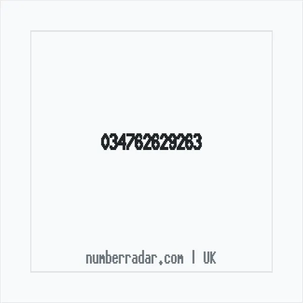 Reverse number check for +44 (3476) 262-926 — who called me?