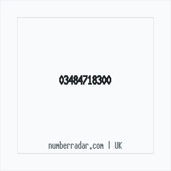 Reverse number check for +44 348 471 8300 — who called me?