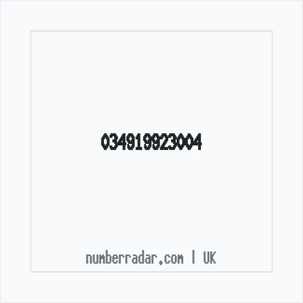 Reverse number check for +44 (3491) 992-300 — who called me?