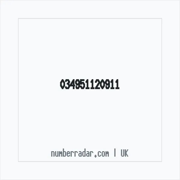 Reverse number check for +44 (3495) 112-091 — who called me?