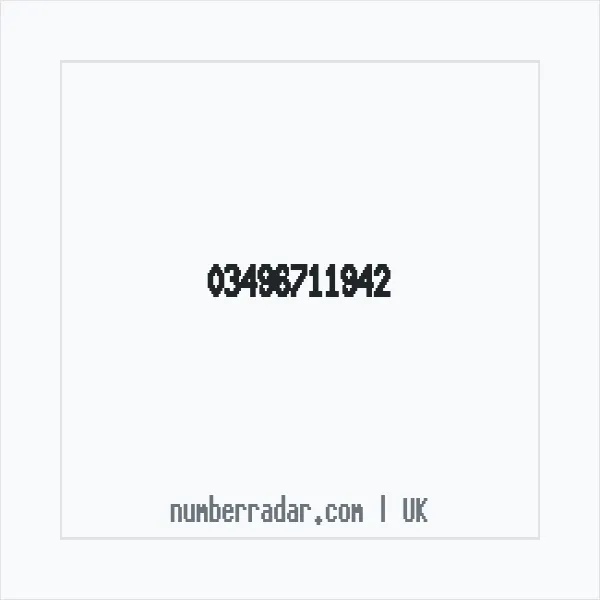 Reverse number check for +44 349 671 1942 — who called me?