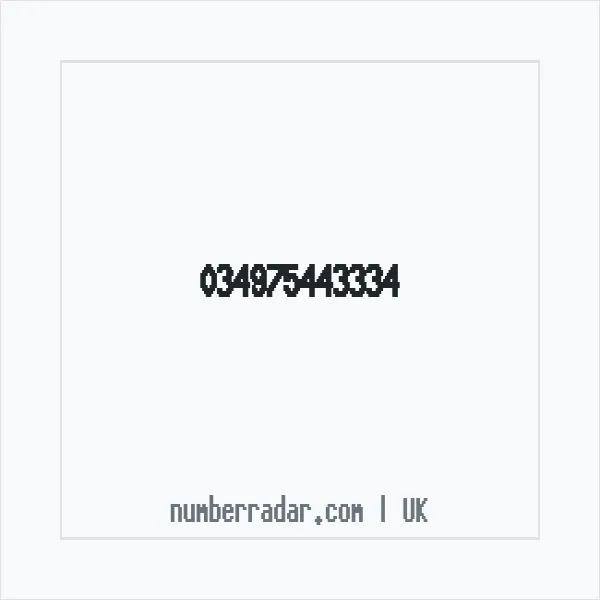 Reverse number check for +44 (3497) 544-333 — who called me?