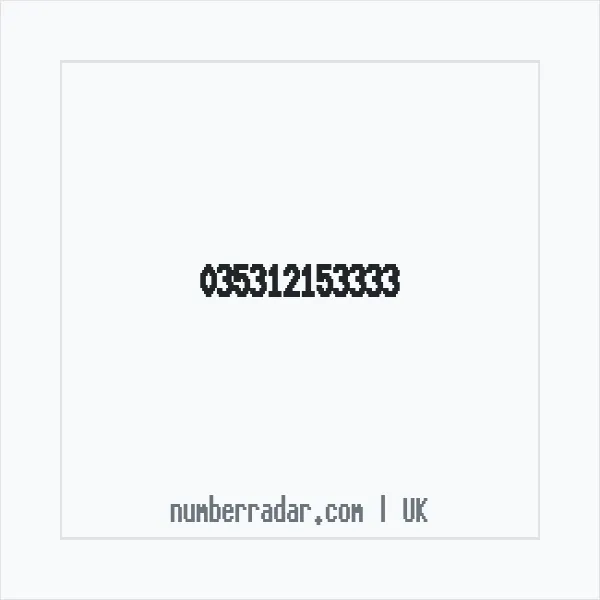 Reverse number check for +44 (3531) 215-333 — who called me?