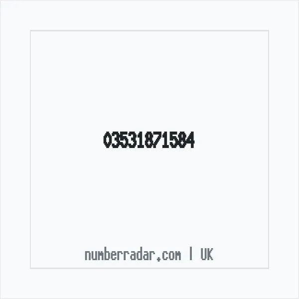 Reverse number check for +44 353 187 1584 — who called me?