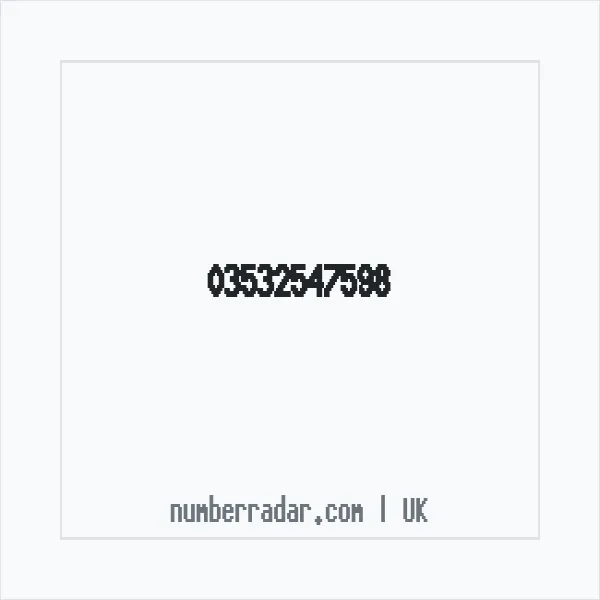 Reverse number check for +44 353 254 7598 — who called me?