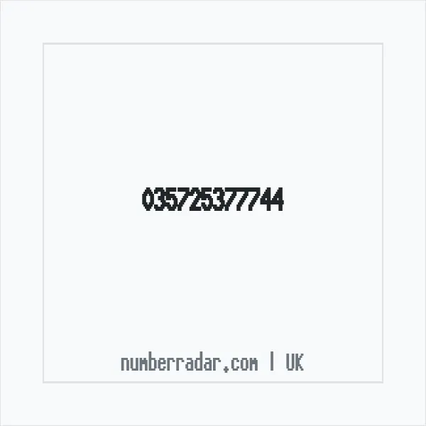 Reverse number check for +44 (3572) 537-774 — who called me?