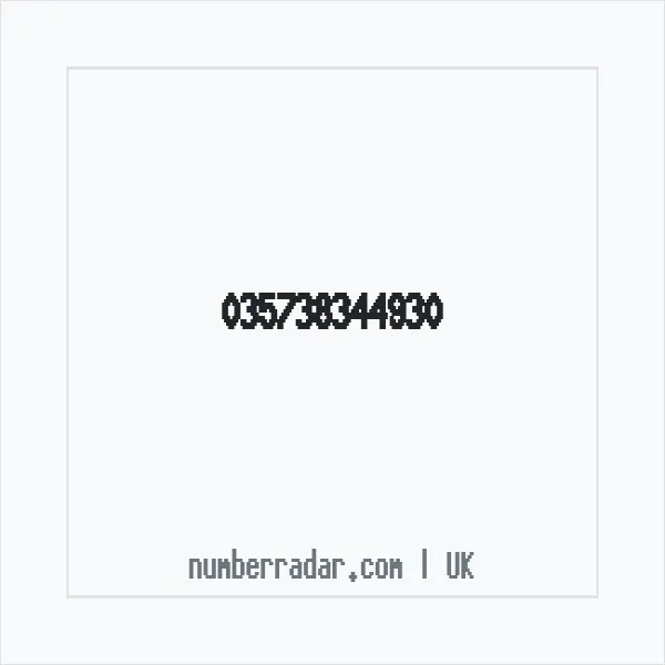 Reverse number check for +44 (3573) 834-493 — who called me?