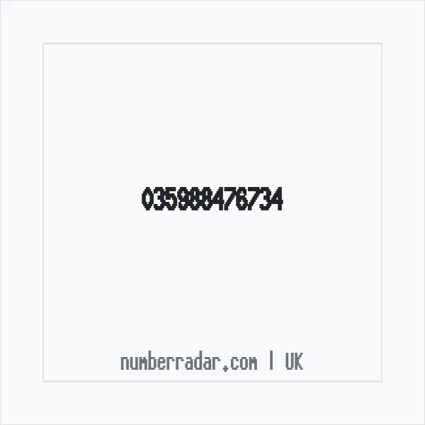 Reverse number check for +44 (3598) 847-673 — who called me?