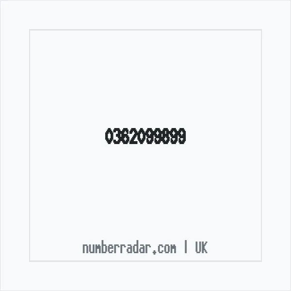 Reverse number check for +44 362099899 — who called me?