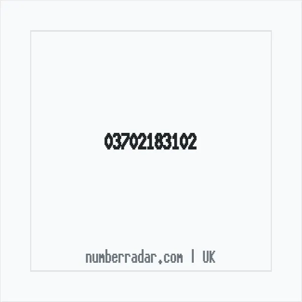 Reverse number check for +44 370 218 3102 — who called me?
