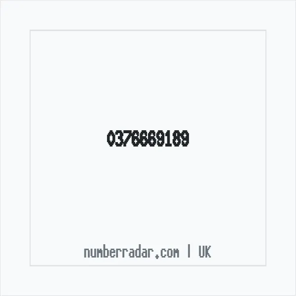 Reverse number check for +44 376669189 — who called me?