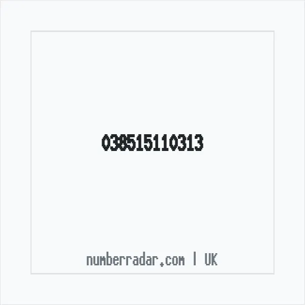 Reverse number check for +44 (3851) 511-031 — who called me?