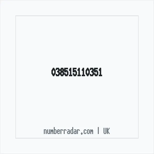 Reverse number check for +44 (3851) 511-035 — who called me?