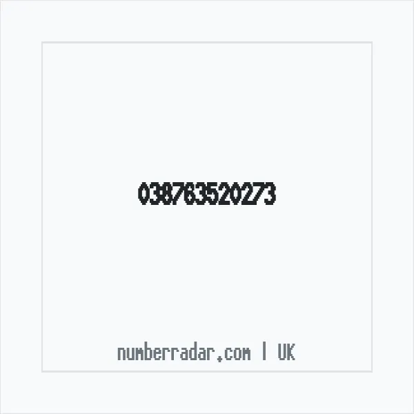 Reverse number check for +44 (3876) 352-027 — who called me?