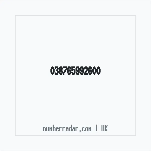 Reverse number check for +44 (3876) 599-260 — who called me?