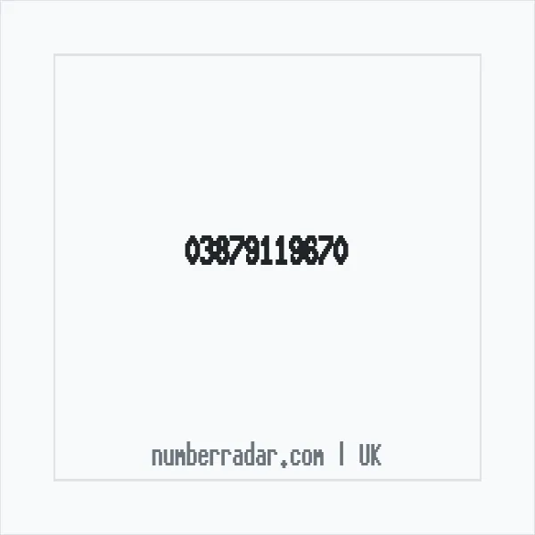 Reverse number check for +44 387 911 9670 — who called me?