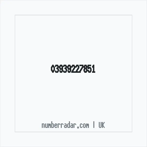 Reverse number check for +44 393 922 7851 — who called me?