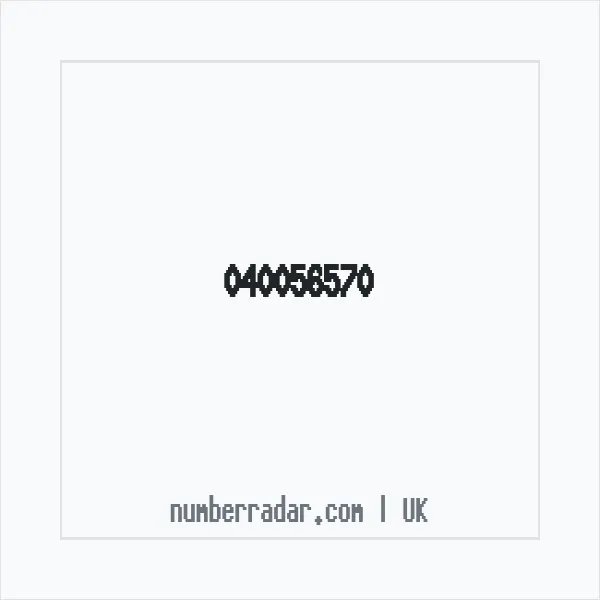 Reverse number check for +44 40056570 — who called me?