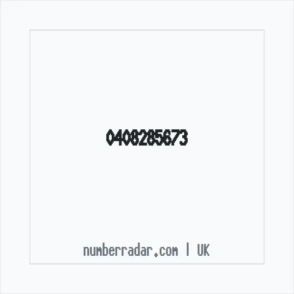 Reverse number check for +44 408285673 — who called me?