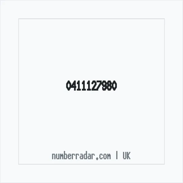 Reverse number check for +44 411127980 — who called me?