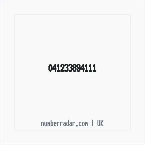 Reverse number check for +44 (4123) 389-411 — who called me?