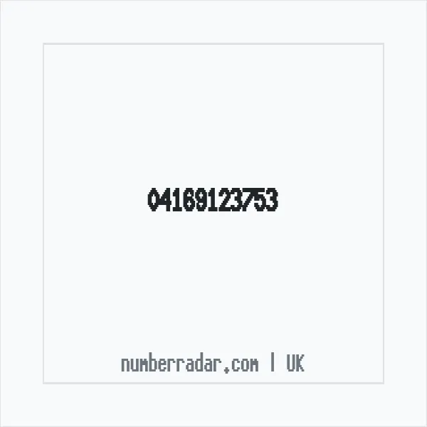Reverse number check for +44 (4169) 123-753 — who called me?