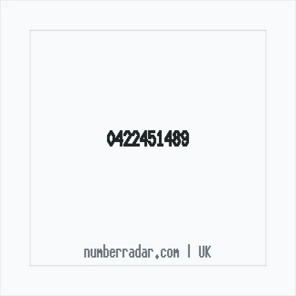 Reverse number check for +44 422451489 — who called me?