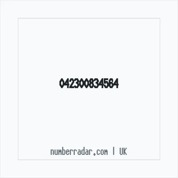 Reverse number check for +44 (4230) 083-456 — who called me?