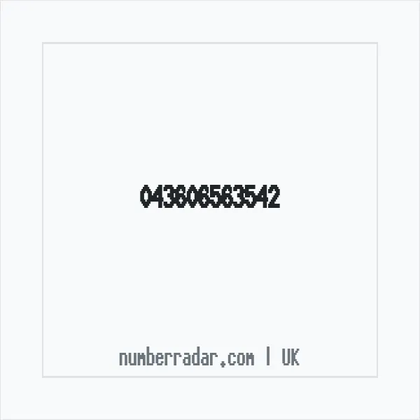 Reverse number check for +44 (4360) 656-354 — who called me?