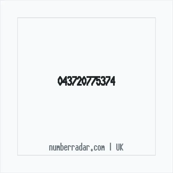Reverse number check for +44 (4372) 077-537 — who called me?