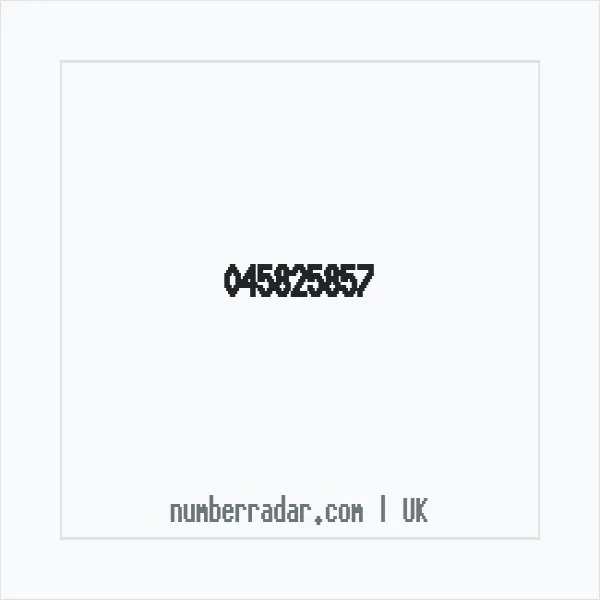 Reverse number check for +44 45825857 — who called me?