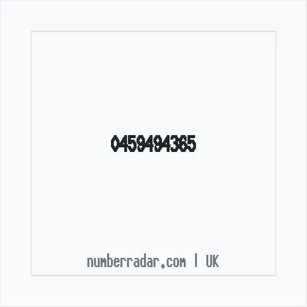 Reverse number check for +44 459494365 — who called me?