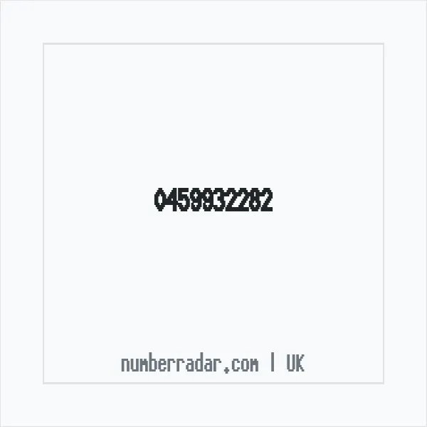 Reverse number check for +44 459932282 — who called me?