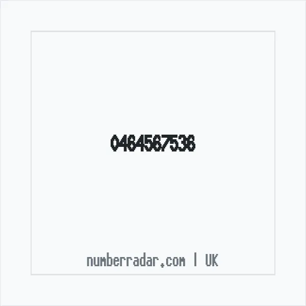 Reverse number check for +44 464567536 — who called me?