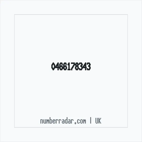 Reverse number check for +44 466178343 — who called me?