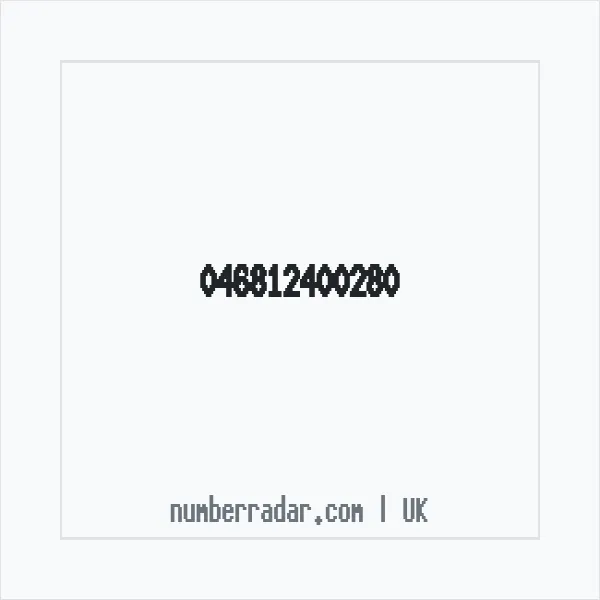 Reverse number check for +44 (4681) 240-028 — who called me?