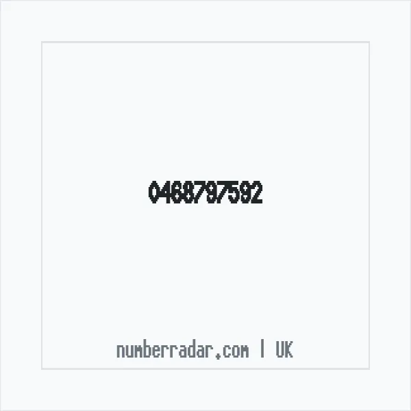 Reverse number check for +44 468797592 — who called me?